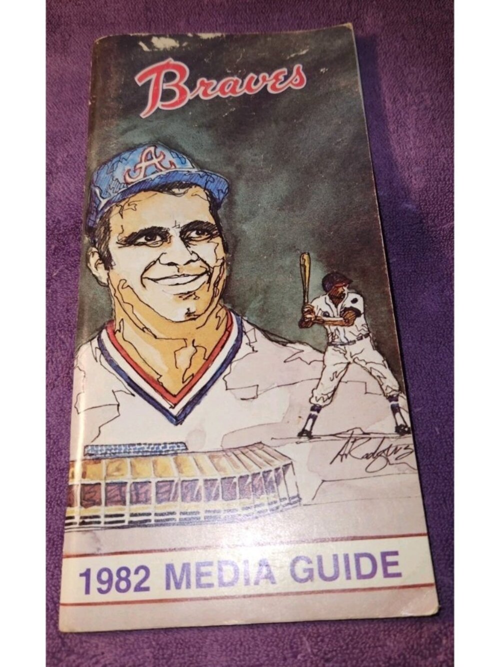 1982 Atlanta Braves Media Guide Joe Torre cover VG Vintage MLB